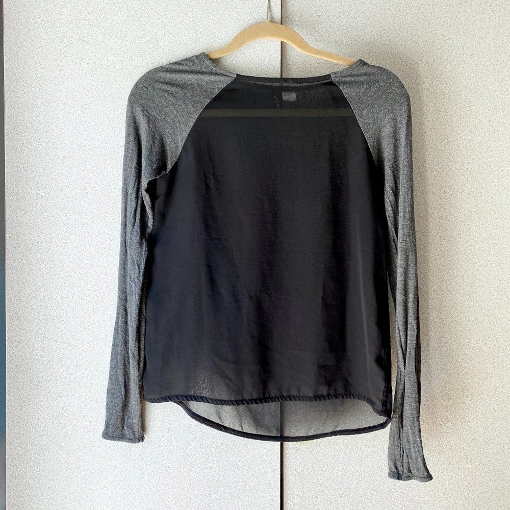 Baseball Tee with Mesh Detail